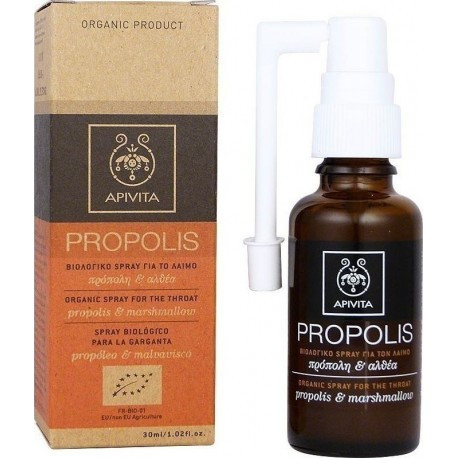 Apivita Propolis Organic Throat spray propolis & marshmallow 30 ml